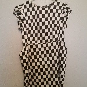 Checkerboard dress (pre owned)